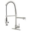 Gourmetier LS8508CTL Continental Single-Handle Pre-Rinse Kitchen Faucet, Nickel LS8508CTL